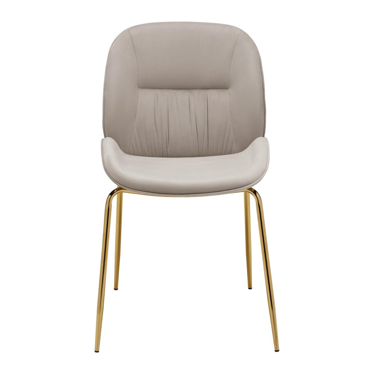 ŽIDLE AZRA - barvy zlata/béžová, Trend, kov/dřevo (48/85/61cm) - Mömax