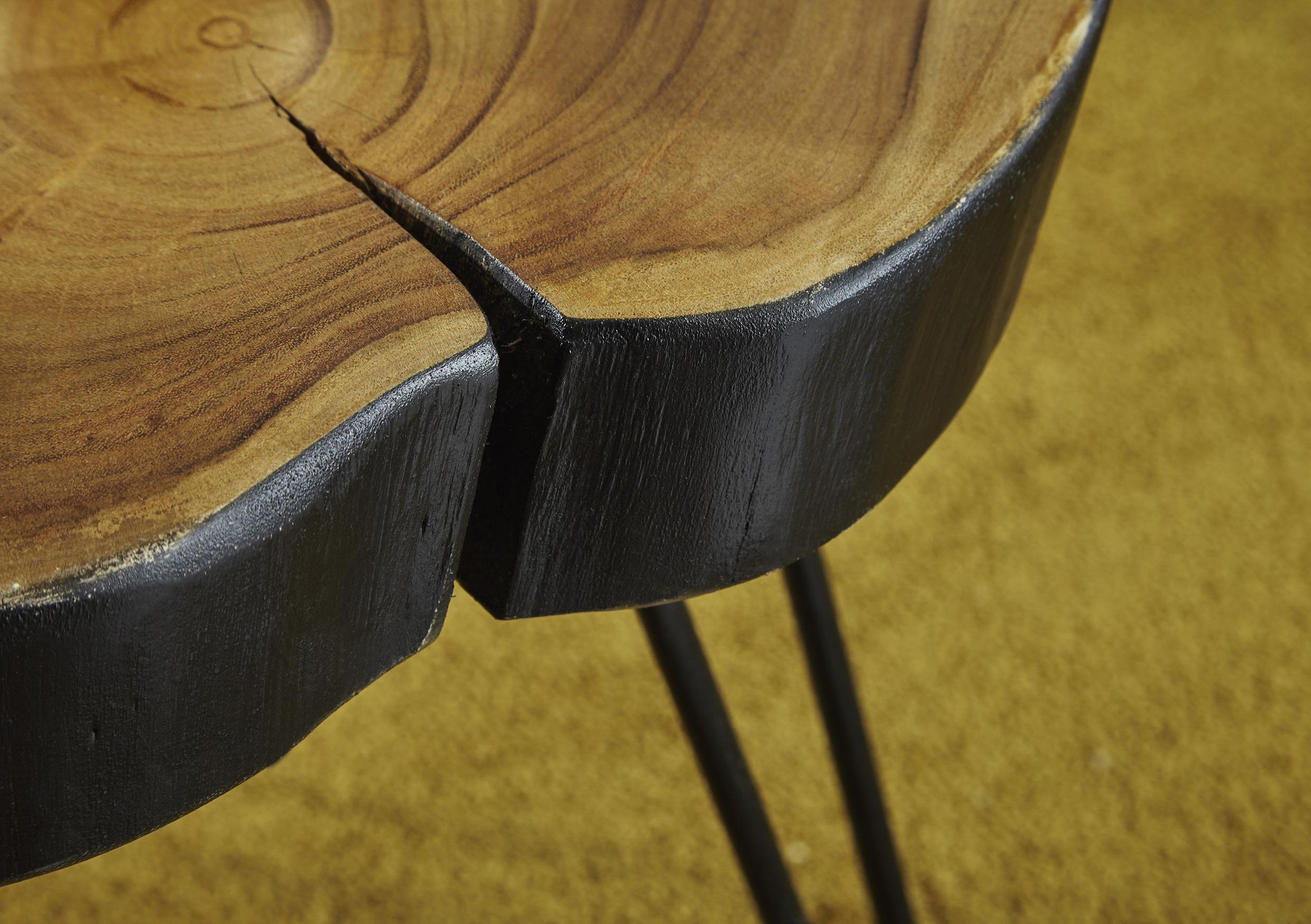 Beistelltisch Bagli aus Sheesamholz Detail