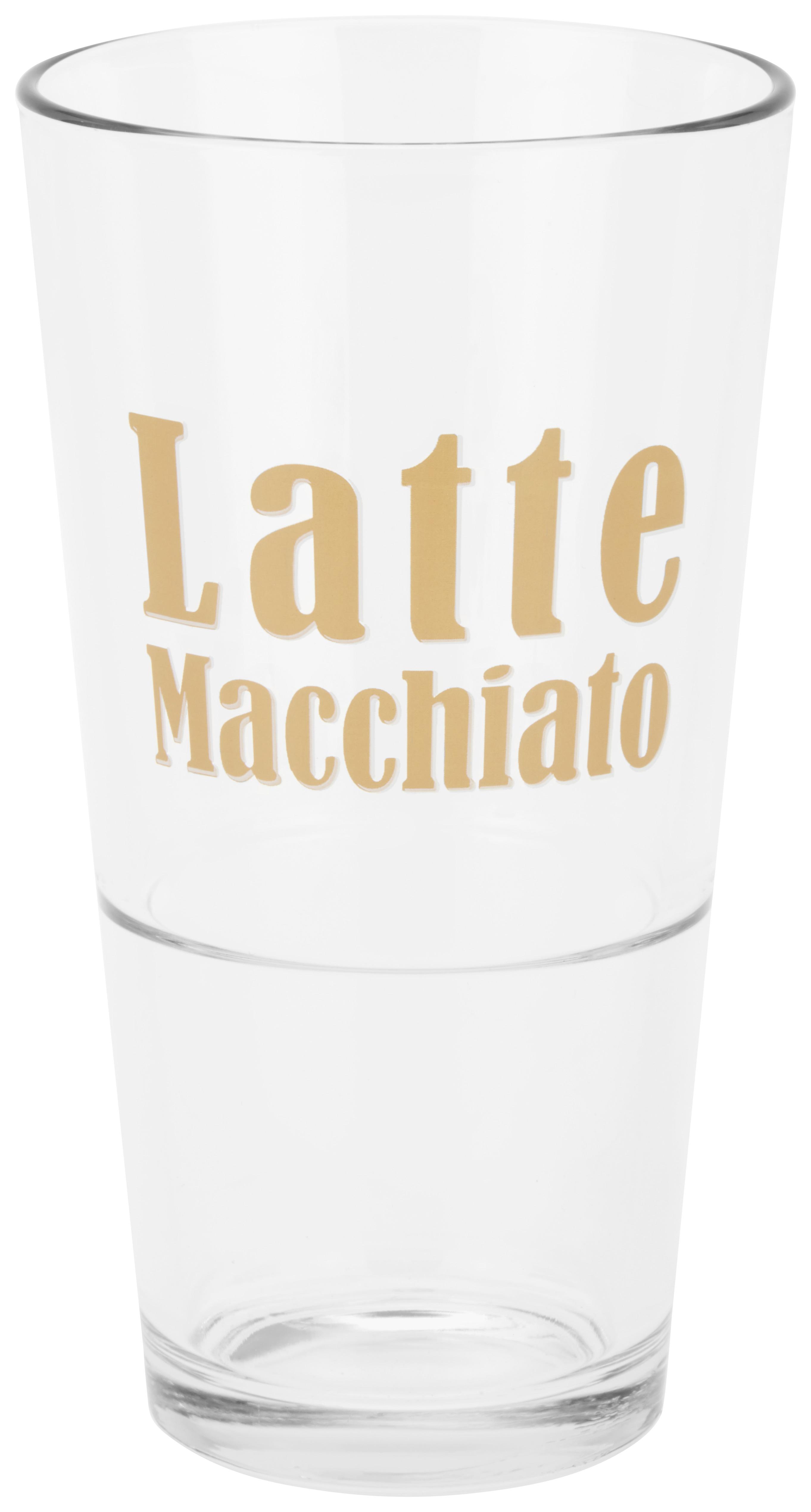 Latte-macchiato Pohár Harald - Átlátszó, modern, Üveg (7,9/14,3cm) - Luca Bessoni