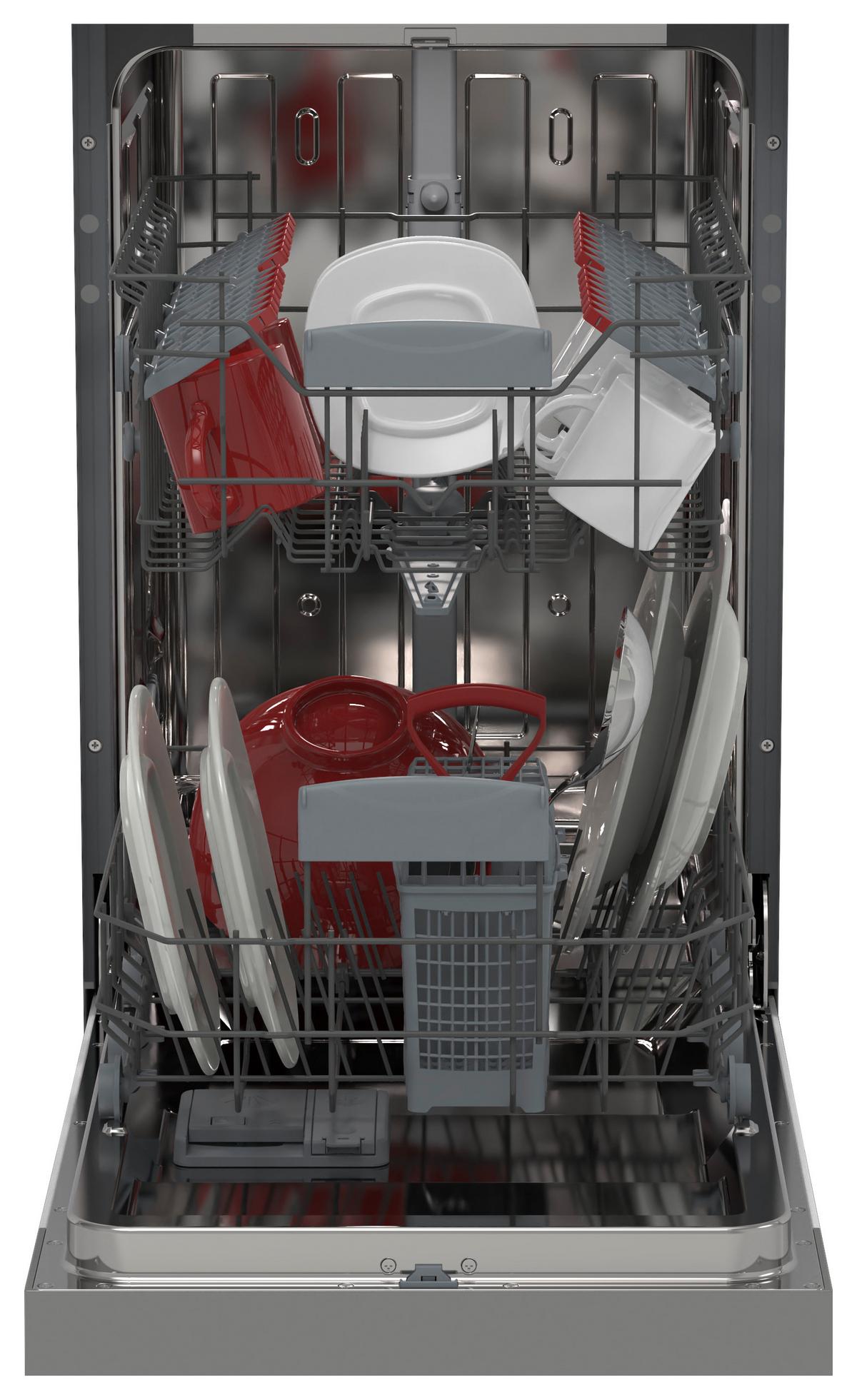 Einbau-geschirrspüler Qw-hs12s 47es-De B:44,8 Teilintegriert - Edelstahlfarben, Basics (44,8/82/57cm) - Sharp