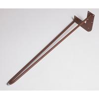 Tischgestell Stahl Rostfarben Bxh: 70x71 Cm, Hairpin - Rostfarben, Basics, Metall (70/71cm)