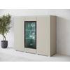 Highboard Vera 120 Vera 120 - Kaschmir/Beige, Trend, Glas/Holzwerkstoff (120/103,3/39,5cm) - P & B