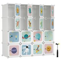 KINDERREGAL Weiß B: 123 cm - Weiß, Basics, Kunststoff/Metall (123/123/41cm)