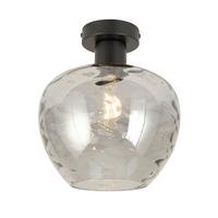 STROPNÉ SVIETIDLO RUZ - čierna, Modern, kov/sklo (24/26.5cm) - Modern Living