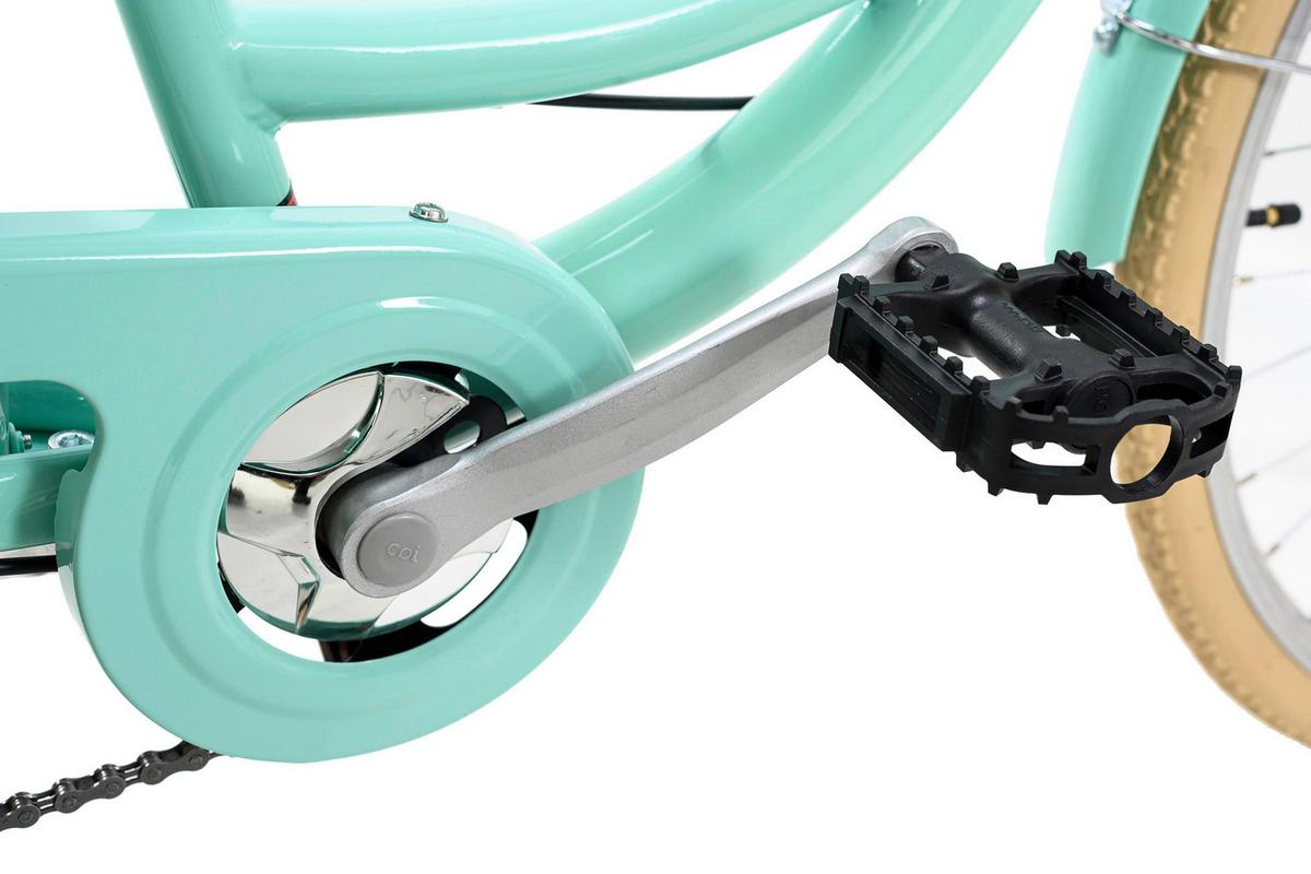 Citybike Damen 26 Zoll Cantaloupe mit Korb 6 Gänge - Gelb/Mintgrün, Basics, Metall (180/70cm) - Da Capo