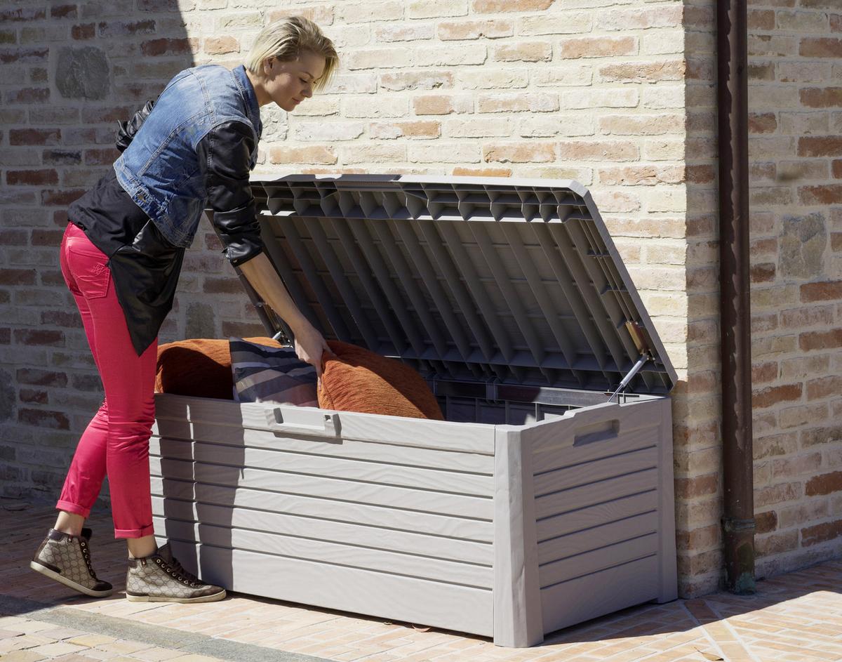 Kissenbox Kunststoff in Grau » online kaufen