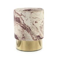 Hocker Gipsy, Bronzefarben B: 35 Cm - Goldfarben/Bronzefarben, Design, Textil (35/46/35cm) - Kayoom