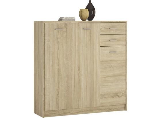 Komoda 4-you Yuk09 - dub sonoma, Moderný, drevený materiál (109.1/111.4/35.2cm) Komoda 4-you Yuk09 - dub sonoma, Moderný, drevený materiál (109.1/111.4/35.2cm)