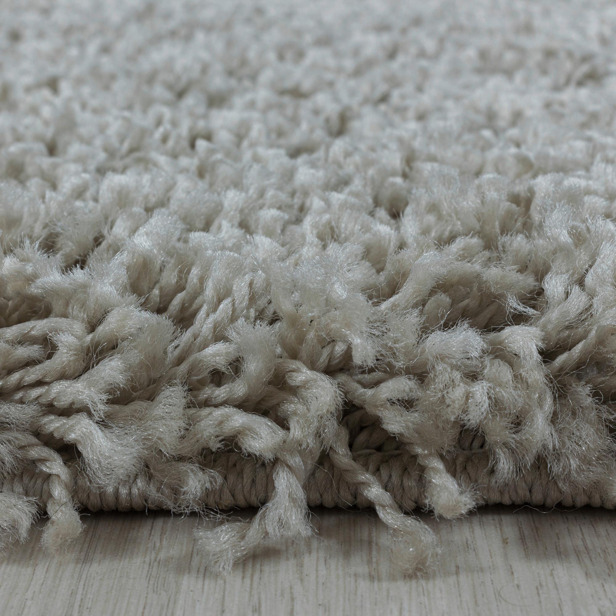 Hochflor Teppich Naturfarben Naturfaser Sydney Ø 80 Cm - Naturfarben, Basics, Textil (80cm)