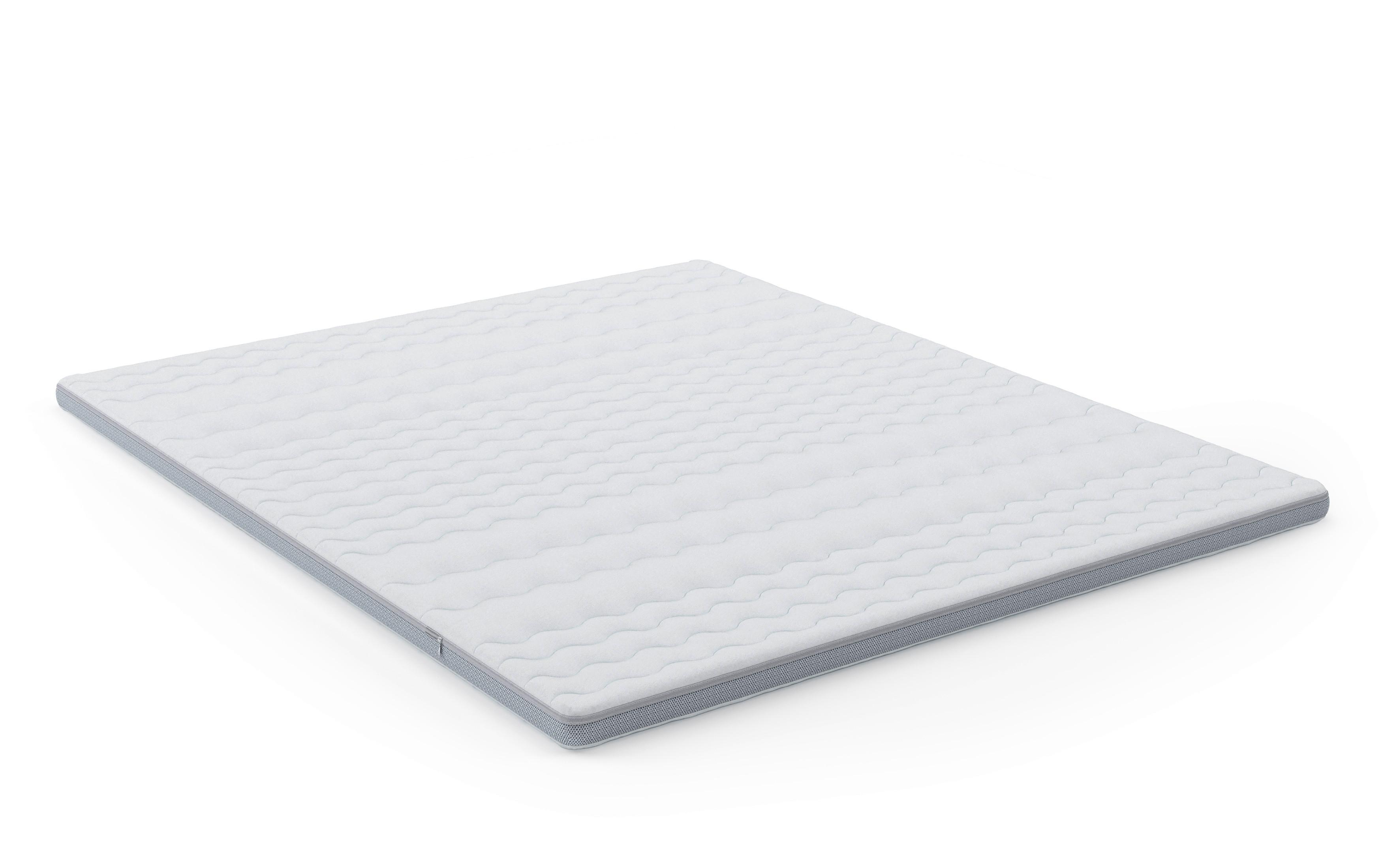Topper Emily - Weiß, MODERN, Textil (180/7/200cm) - Luca Bessoni