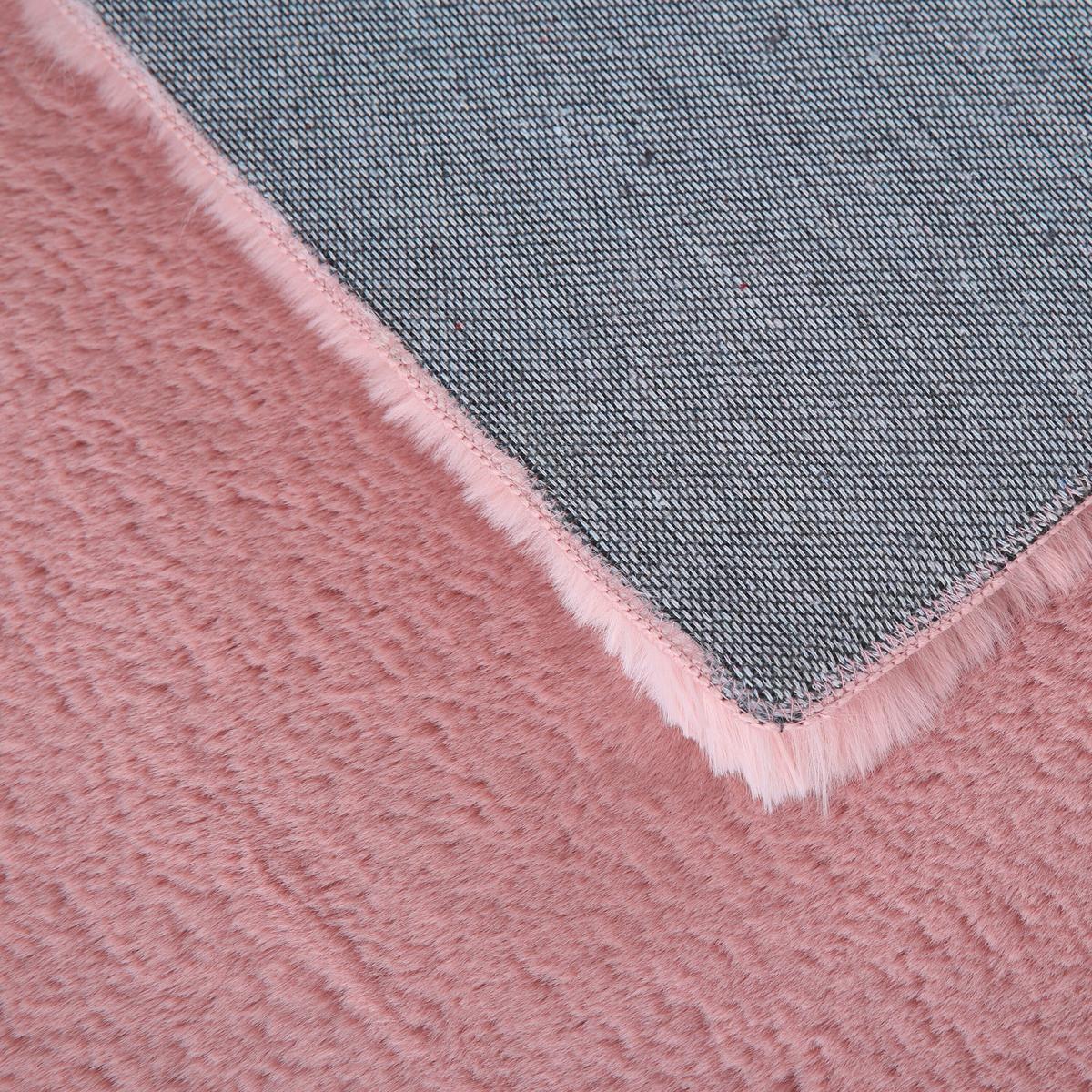 Hochflorteppich, Rosa, F: 20mm Pouffy - Rosa, Basics, Textil (120/170cm)