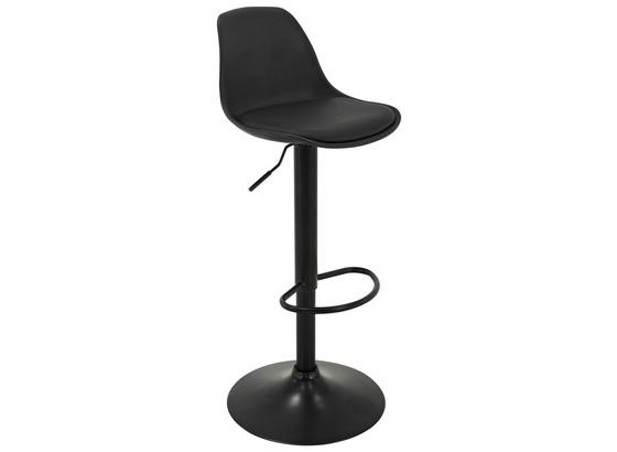 Barhocker Scandi B: 41,5 cm Schwarz - Schwarz, MODERN, Kunststoff/Textil (41,5/84-104/37,5cm) - MID.YOU Barhocker Scandi B: 41,5 cm Schwarz - Schwarz, MODERN, Kunststoff/Textil (41,5/84-104/37,5cm) - MID.YOU