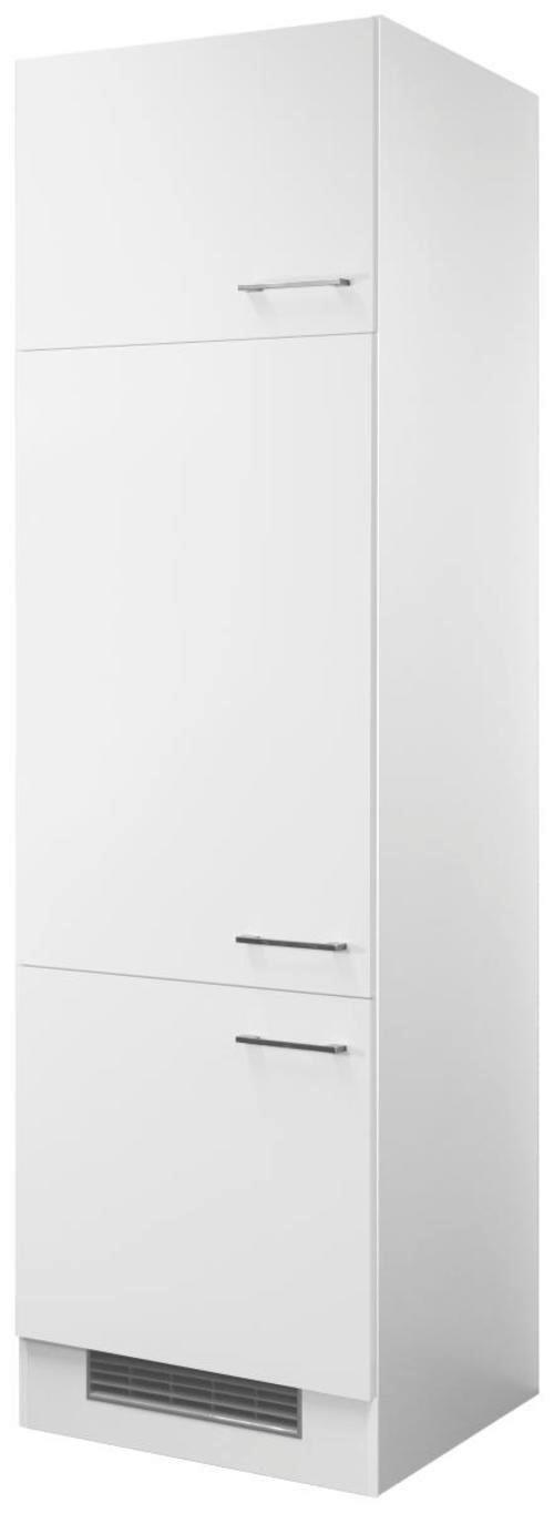 Vstavaná skrinka na spotrebiče Neo biela - biela/farba ušľachtilej ocele, Modern, kov/kompozitné drevo (60/200/57cm) - FlexWell
