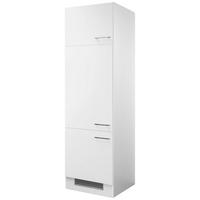 Vstavaná skrinka na spotrebiče Neo biela - biela/farba ušľachtilej ocele, Modern, kov/kompozitné drevo (60/200/57cm) - FlexWell