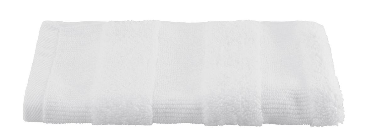 RUČNÍK PRO HOSTY Chris, 30/50cm, bílá - bílá, textil (30/50cm) - Premium Living
