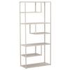 Bücherwand Staal - Beige, Design, Metall (85/188/35cm) - Livetastic