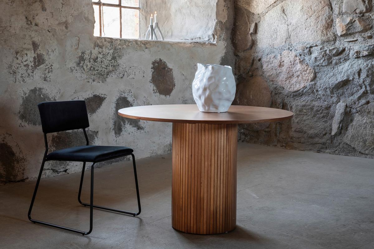 Esstisch Bianca - Walnussfarben, Design, Holzwerkstoff (110/110/75cm) - Livetastic