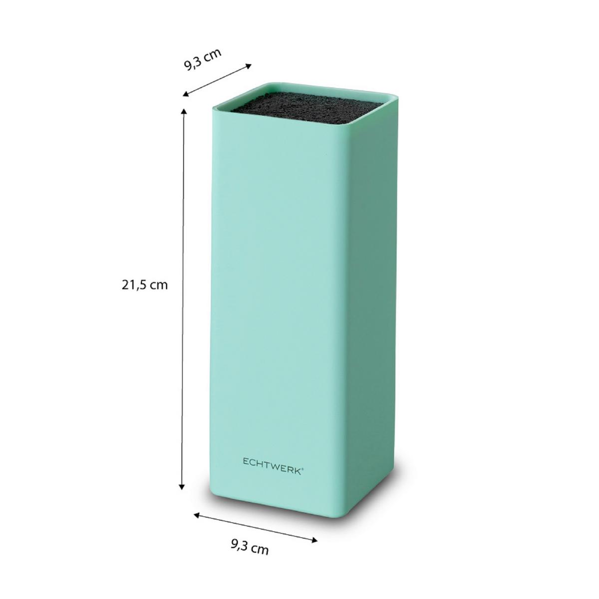 Messerblock Echtwerk Universal-Messerblock - Türkis, Design, Kunststoff (9,3/21,5cm) - Echtwerk