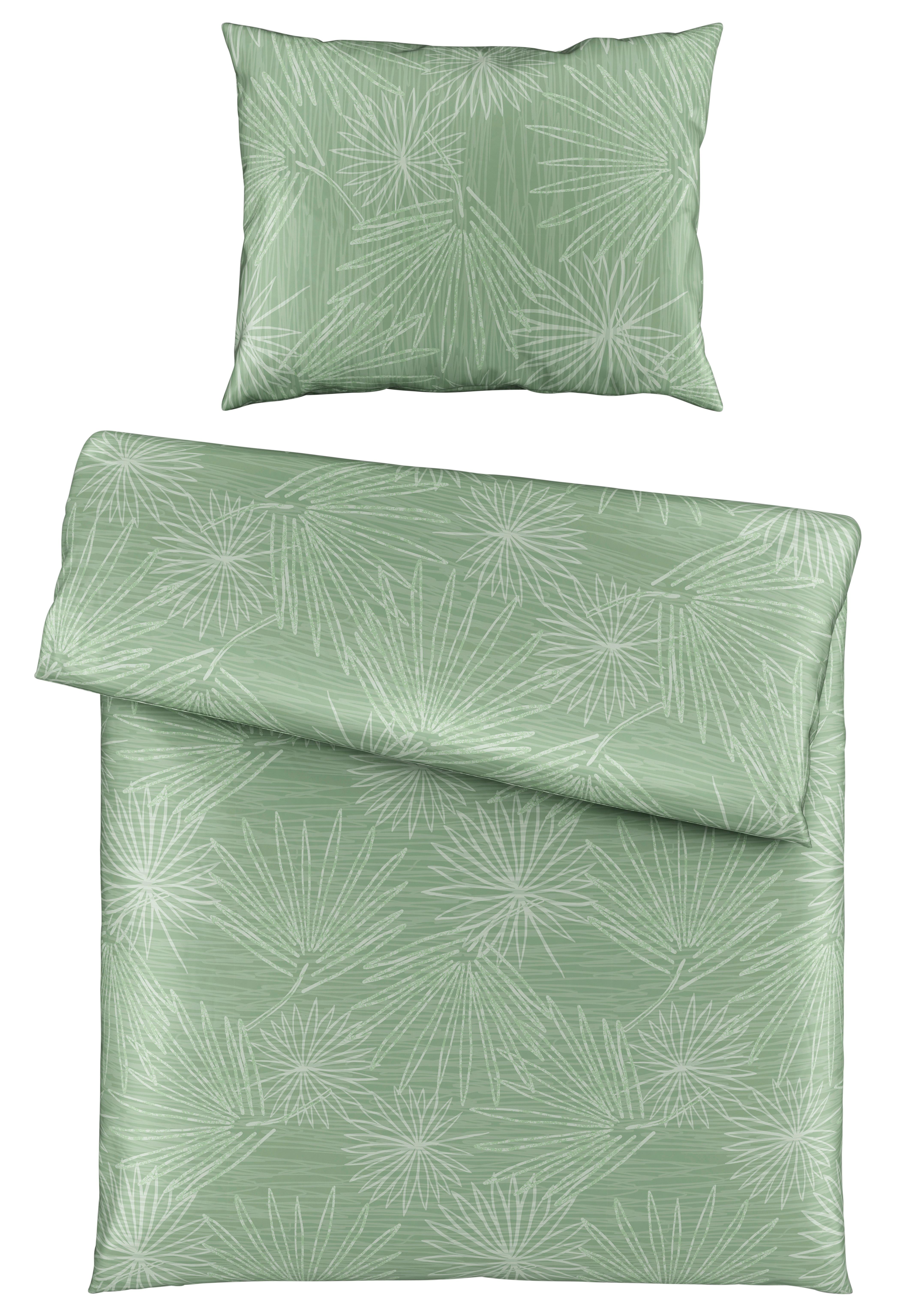 Posteľná Bielizeň Cora, 140/200cm, Zelená - zelená, Konvenčný, textil (140/200cm) - Premium Living