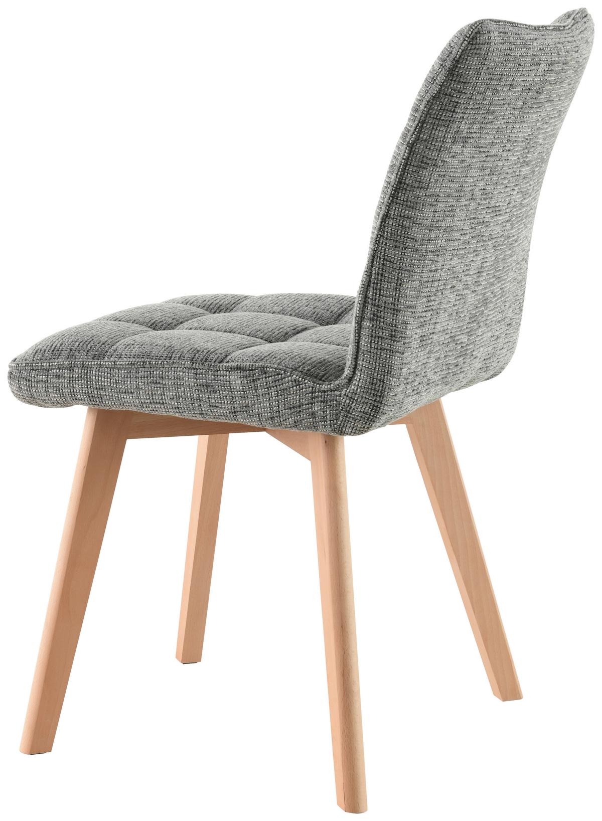 Stuhl-Set Colin - Eichefarben/Grau, LIFESTYLE, Holz/Textil (45/88/62cm) - Livetastic