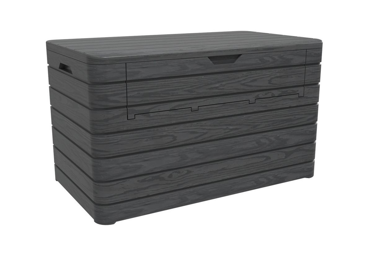 Kissenbox Dolomiti 146,6x85x82,6 Cm 970l - Anthrazit, Basics, Kunststoff (146,6/85/82,6cm)