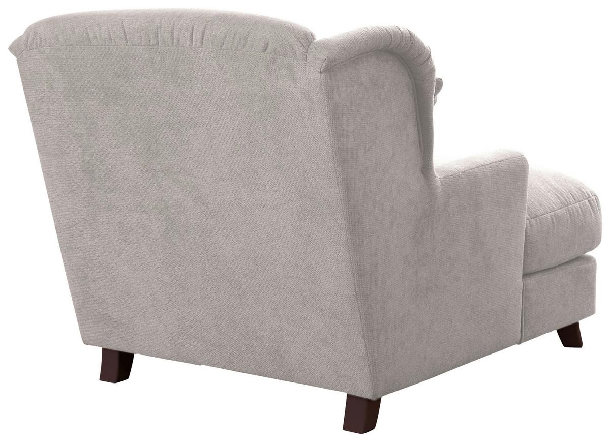 XXXL-Sessel Asado creme teilmassiv, B: 109 cm - Dunkelbraun/Creme, MODERN, Holzwerkstoff/Textil (109/104/145cm) - Sit & More