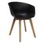 Stuhl-Set Noan 4-Er Set Schwarz - Schwarz/Naturfarben, MODERN, Holz/Kunststoff (60/78,5/44cm) - Livetastic Stuhl-Set Noan 4-Er Set Schwarz - Schwarz/Naturfarben, MODERN, Holz/Kunststoff (60/78,5/44cm) - Livetastic