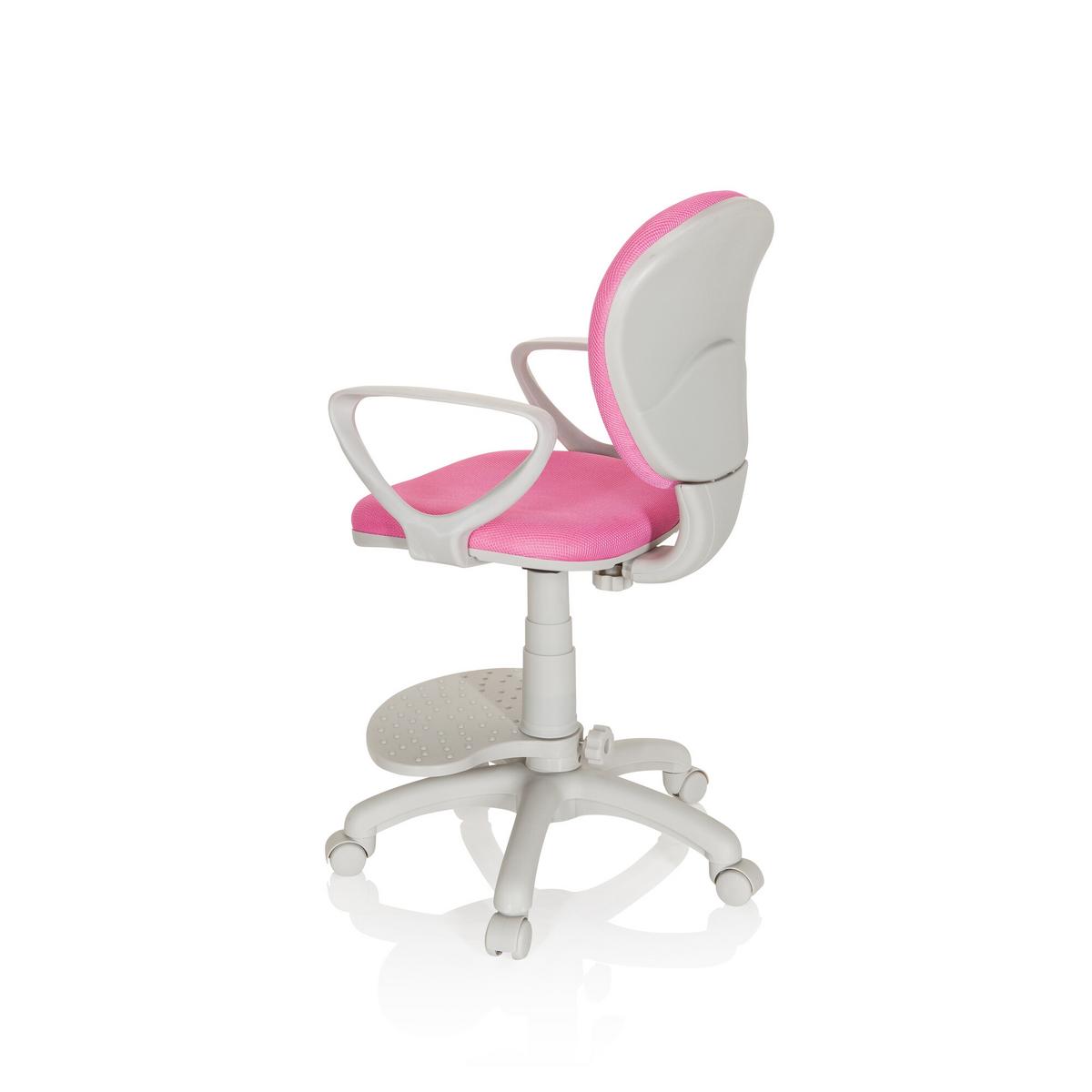 Jugenddrehstuhl Kid Colour Pink/Grau - Pink/Grau, Basics, Kunststoff (53/83-95/51cm) - MID.YOU