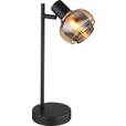 Tischleuchte Maxim - Schwarz, MODERN, Glas/Metall (14,5/12,5/35cm) - James Wood