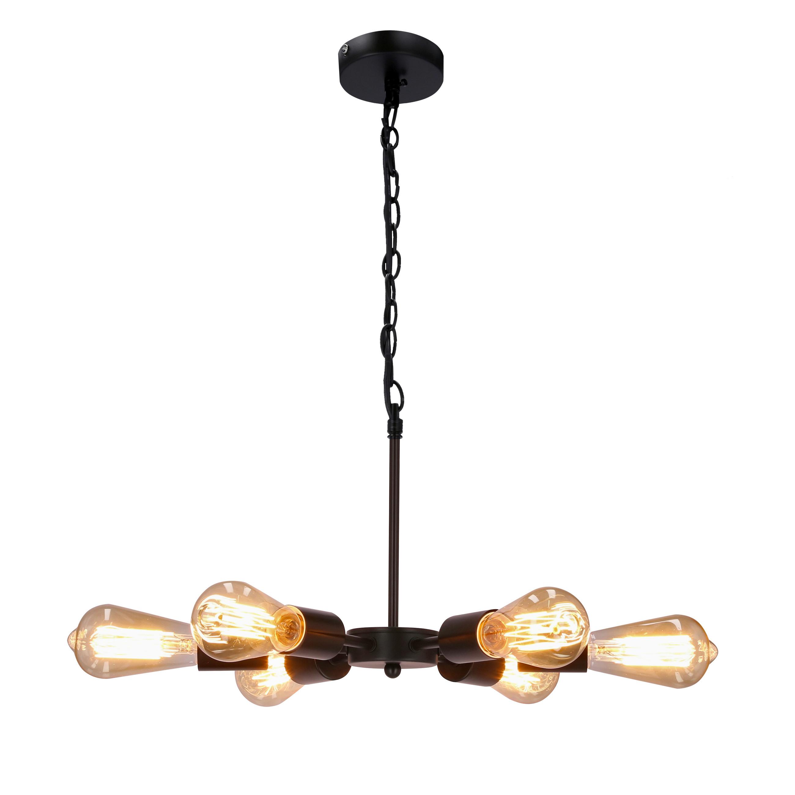 Pendelleuchte 36-09395 Sparta - Schwarz, Design, Metall (36/36/105cm)