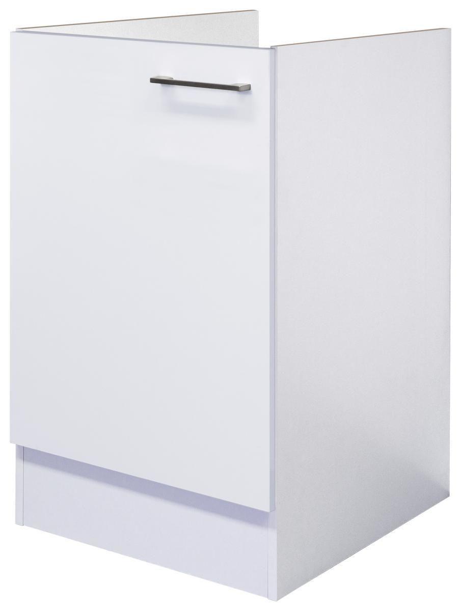 Skrinka pod drez Neo biela - biela/farba ušľachtilej ocele, Modern, kov/kompozitné drevo (50/82/60cm) - FlexWell