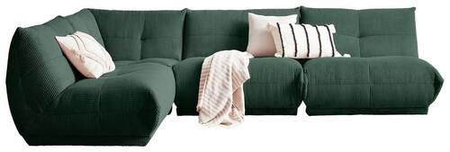 Ecksofa Giselle Dunkelgrün S: 210x315 Cm - Dunkelgrün, Trend, Textil (210/315cm) - Livetastic