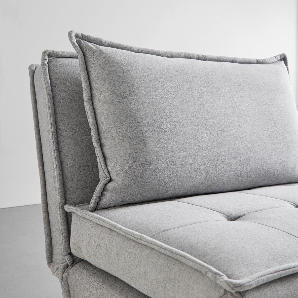 Rozkladacie kreslo LAYLA, svetlosivá - prírodná farba/svetlosivá, Modern, drevo/textil (104/92/84cm) - P & B