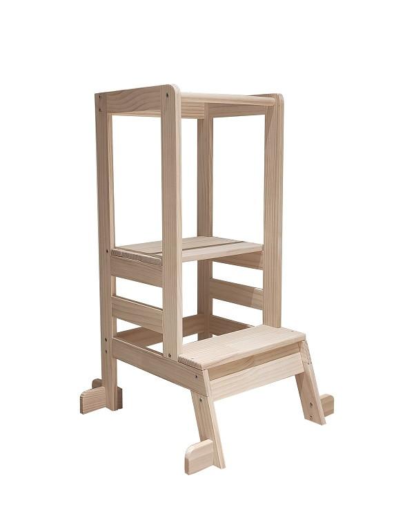 Učící věž EMMY přírodní barva - přírodní barvy, Konvenční, dřevo (39/90/51cm) - Mömax