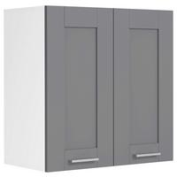 Küchenoberschrank Colura - Anthrazit/Weiß, Trend, Holzwerkstoff/Kunststoff (60/60/31cm) - MID.YOU