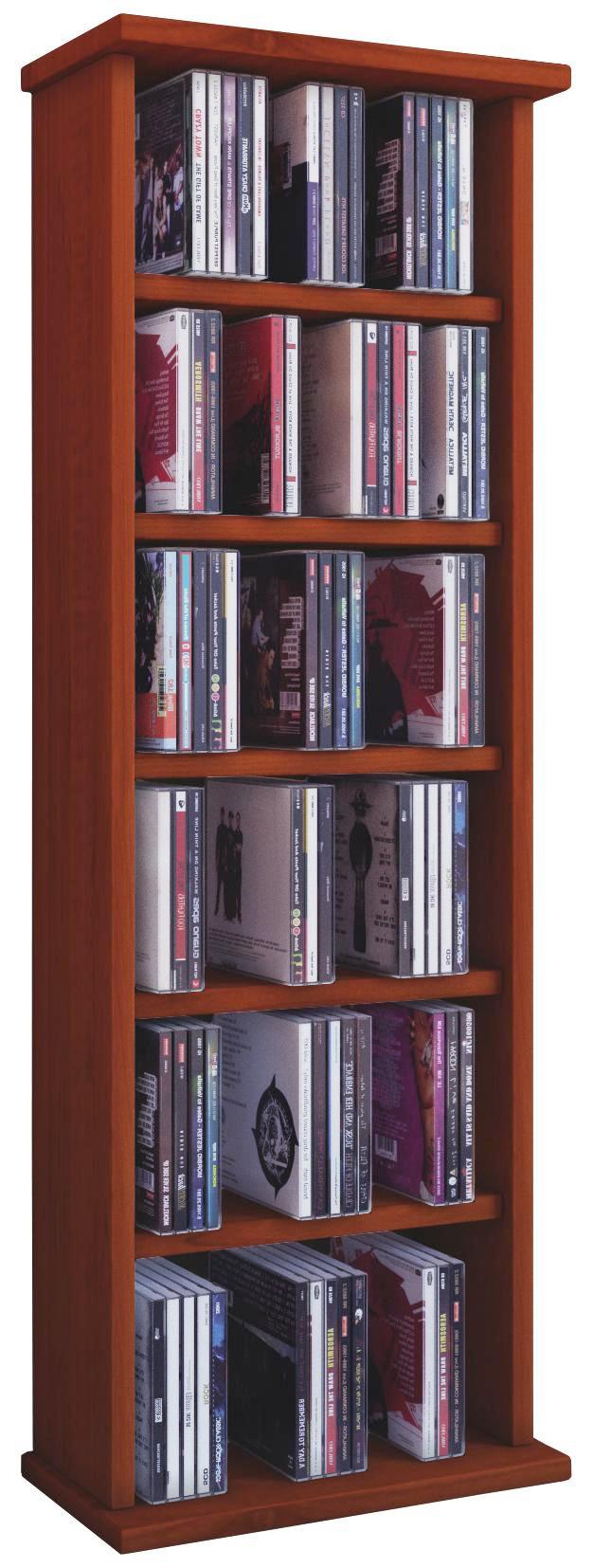 CD-regal Vostan B: 31 cm - Kirschbaumfarben, KONVENTIONELL, Holzwerkstoff (31/92/18cm)