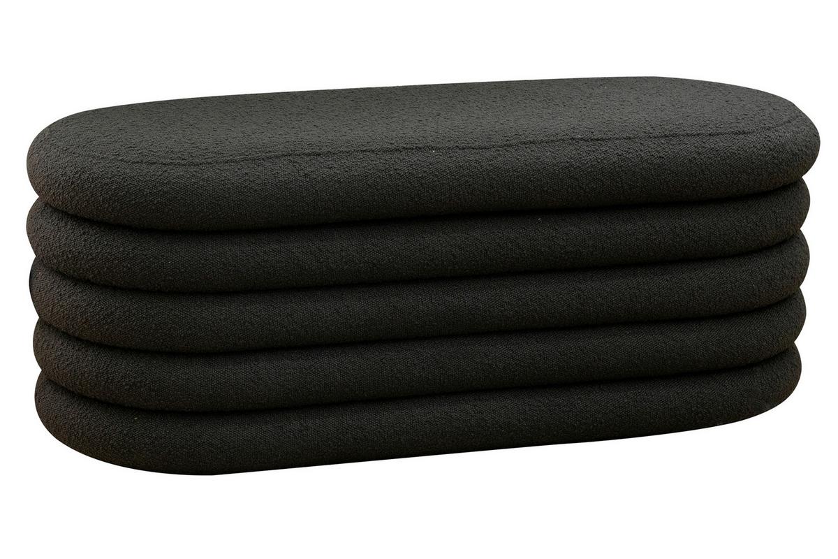 Bettbank Bouclé, Anthrazit B: 108 Cm - Anthrazit, MODERN, Textil (108/42/45cm) - Livetastic