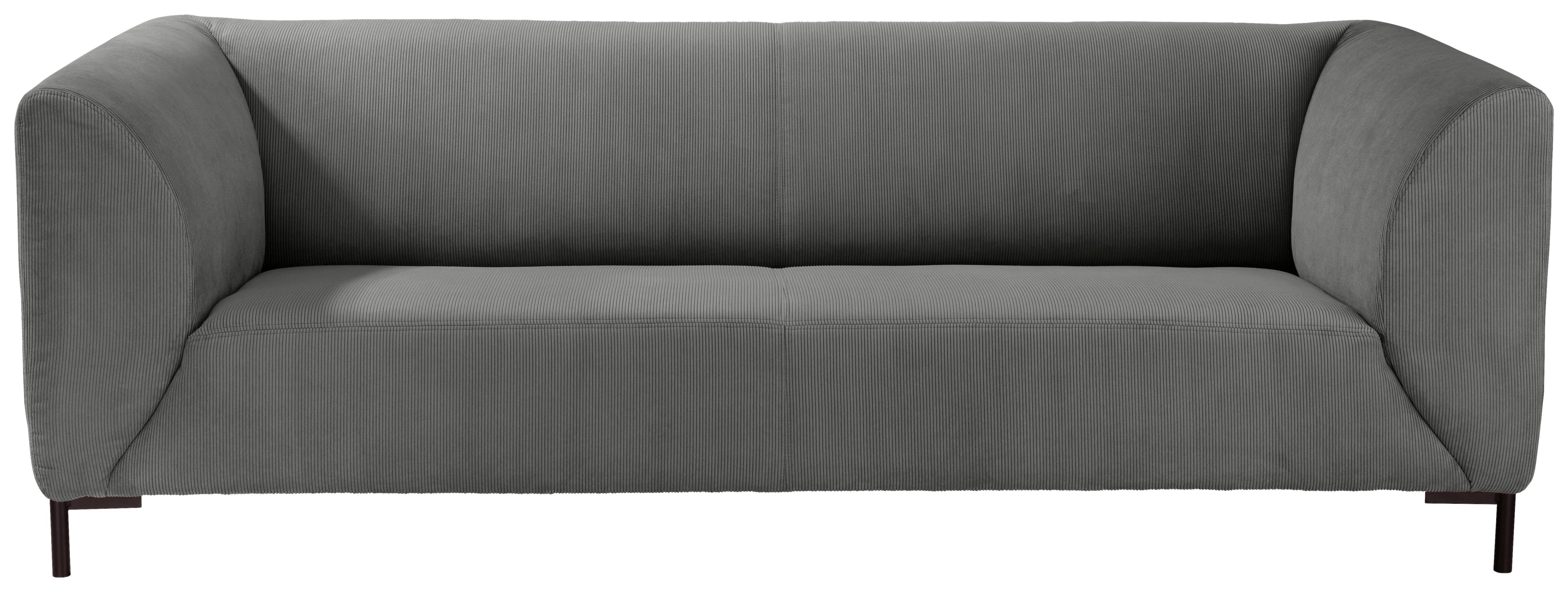 3-Sitzer-Sofa Zita Grau Kord