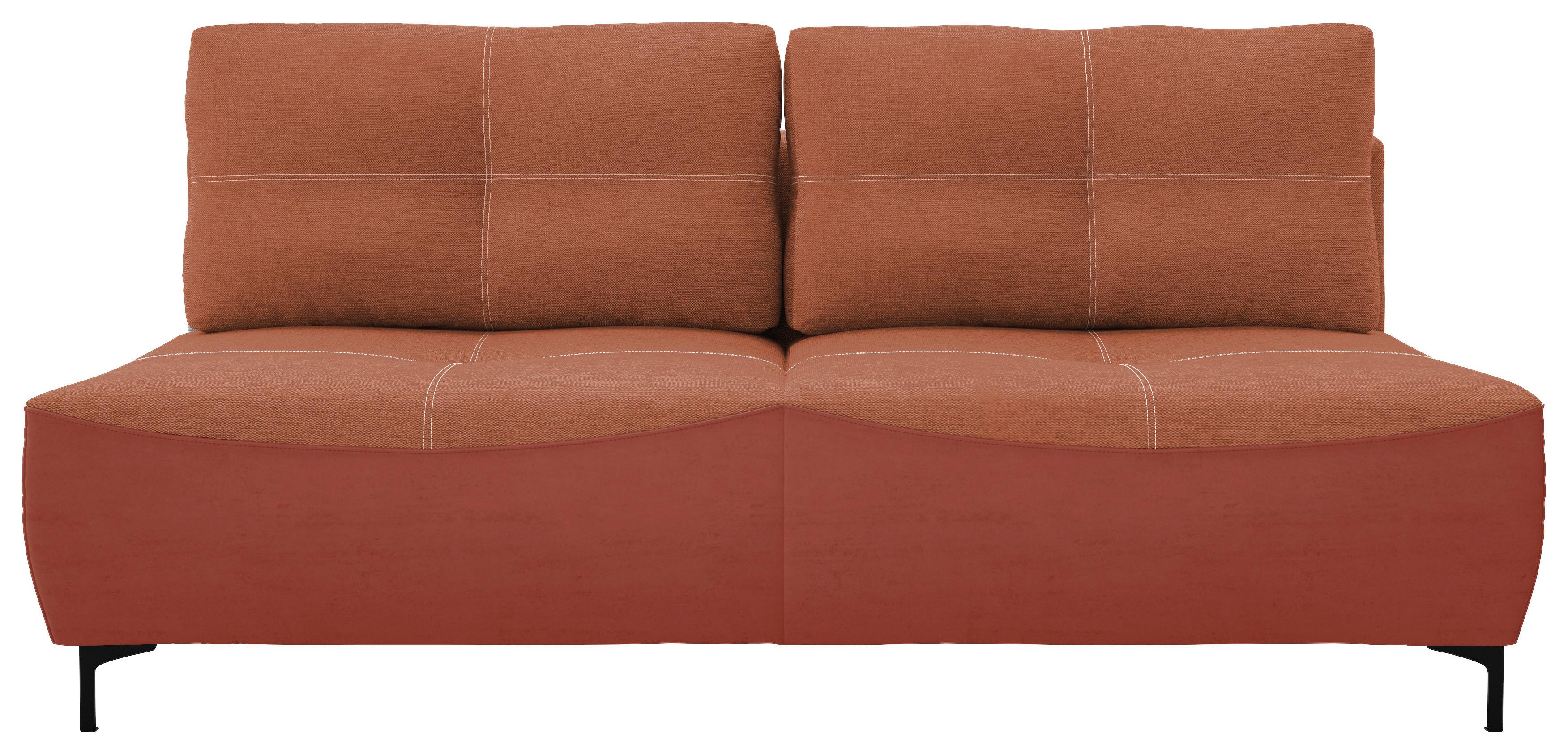 Schlafsofa Wendy - Rostfarben/Schwarz, Design, Textil (197/94/96cm) - MID.YOU