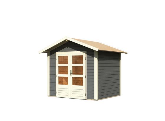 Gartenhaus Terragrau 244x230x204cm - Grau, MODERN, Holz (244/230/204cm) - Karibu Gartenhaus Terragrau 244x230x204cm - Grau, MODERN, Holz (244/230/204cm) - Karibu