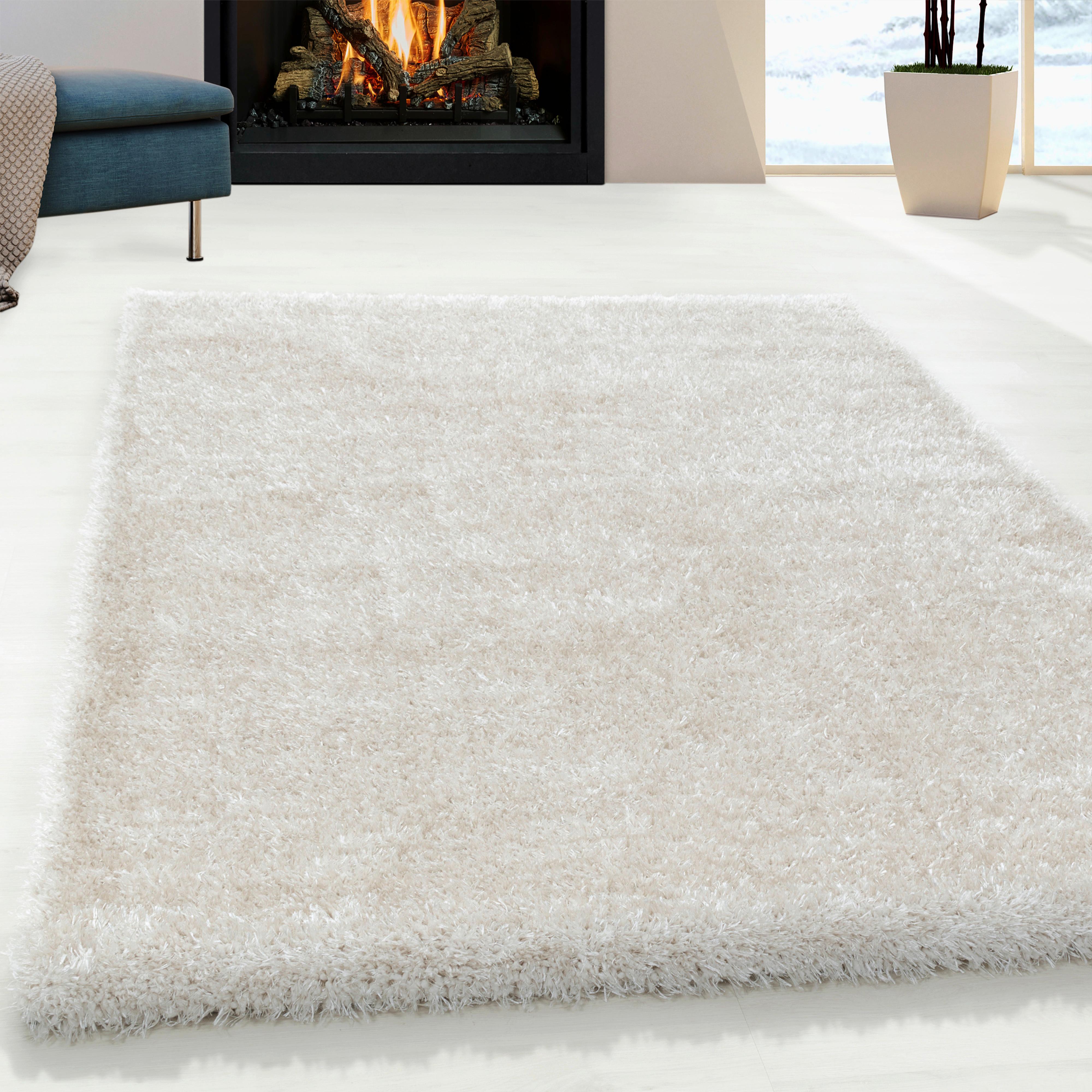 Hochflor Teppich Naturfarben Naturfaser Brilliant 140x200cm - Naturfarben, Basics, Textil (140/200cm)
