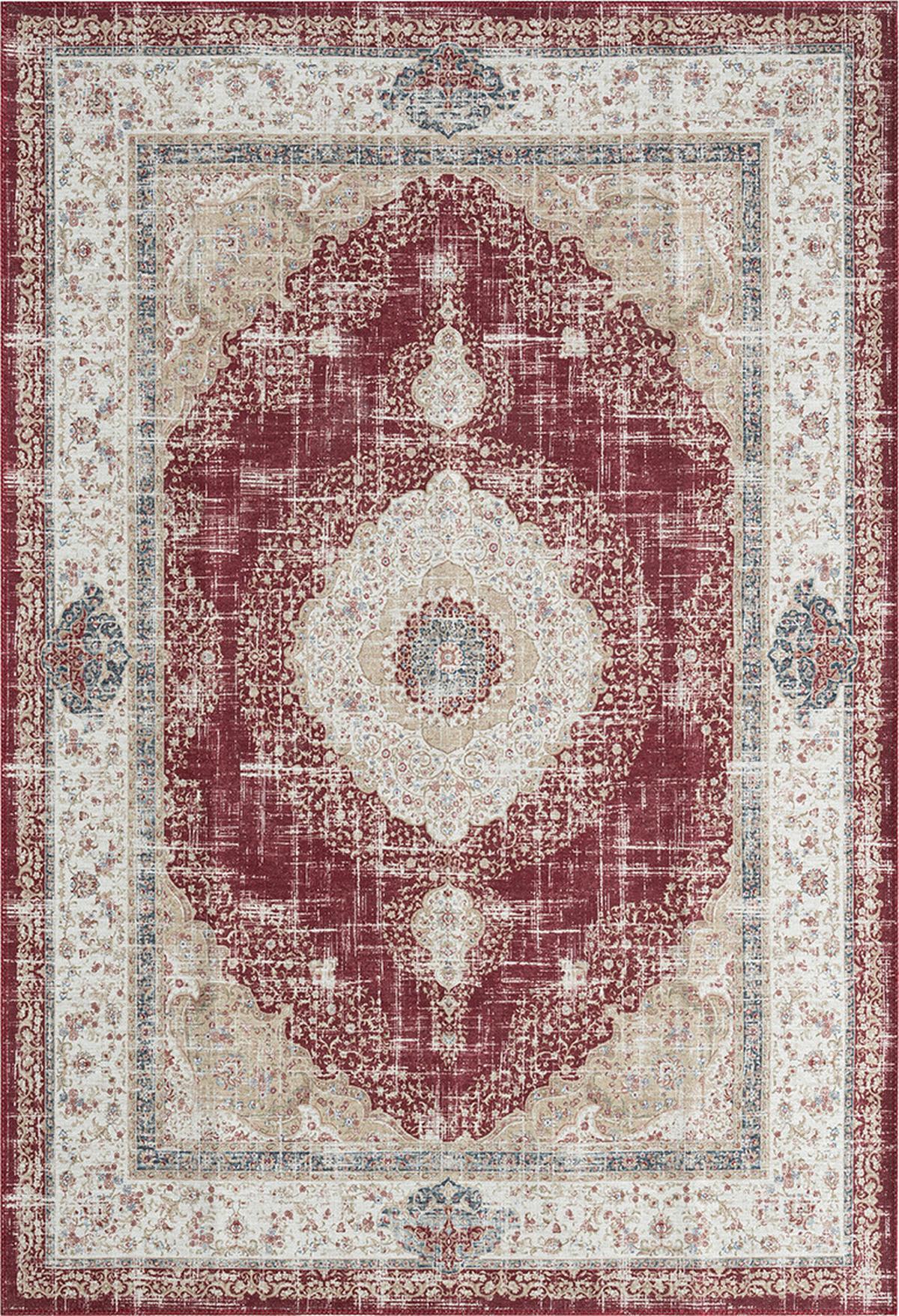 KOBEREC TKANÝ NA PLOCHO Olivia 2, 120/170cm, červená - červená, Konvenční, textil (120/170cm) - Mömax