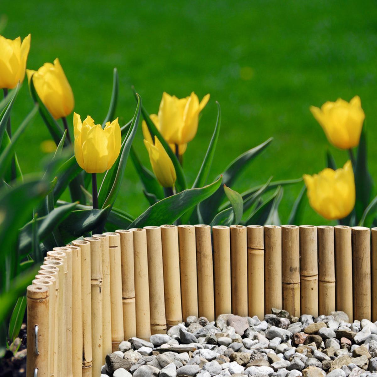 Beeteinfassung Bambus Flexibel 100x20-35 Cm, Bambus, Naturf. - Naturfarben, Basics, Holz (100/20/35cm)