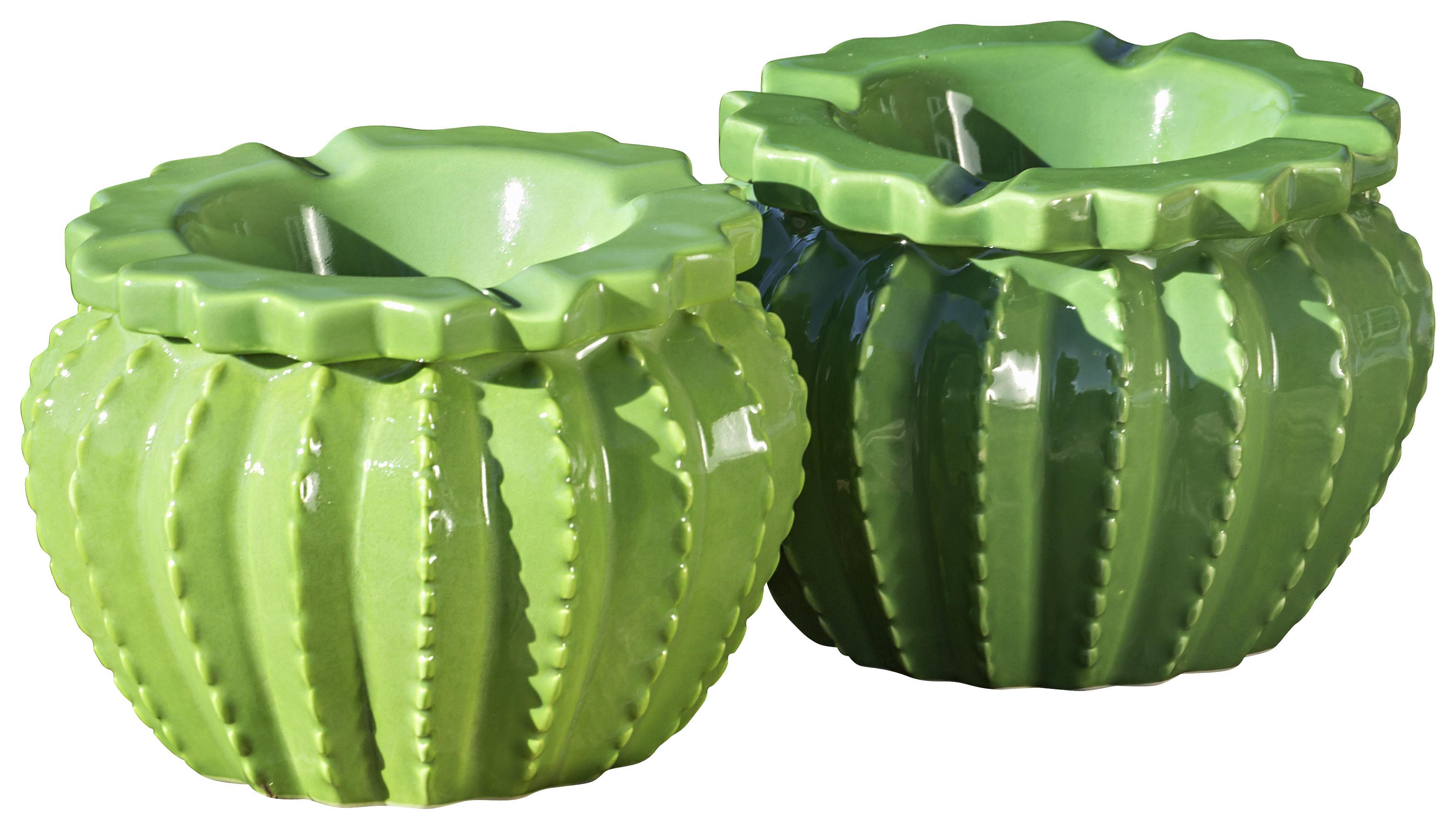 Hamutál Kaktus - Zöld, Natur, Kerámia (12/9cm)