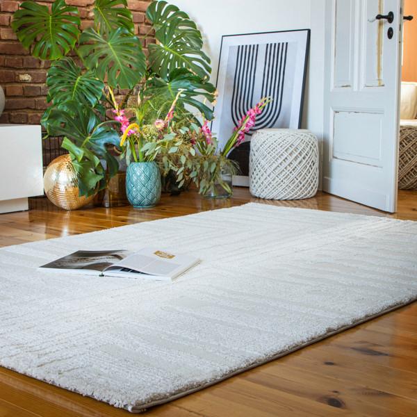 Hochflorteppich My Canyon 973 - Creme, Basics, Textil (200/290cm) - Obsession