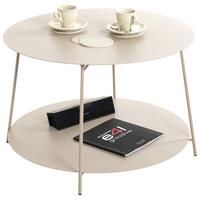 Príručný stolík Enno 3, farba kašmír, P: 65 cm - kašmírová, Trend, kov (65/40cm)