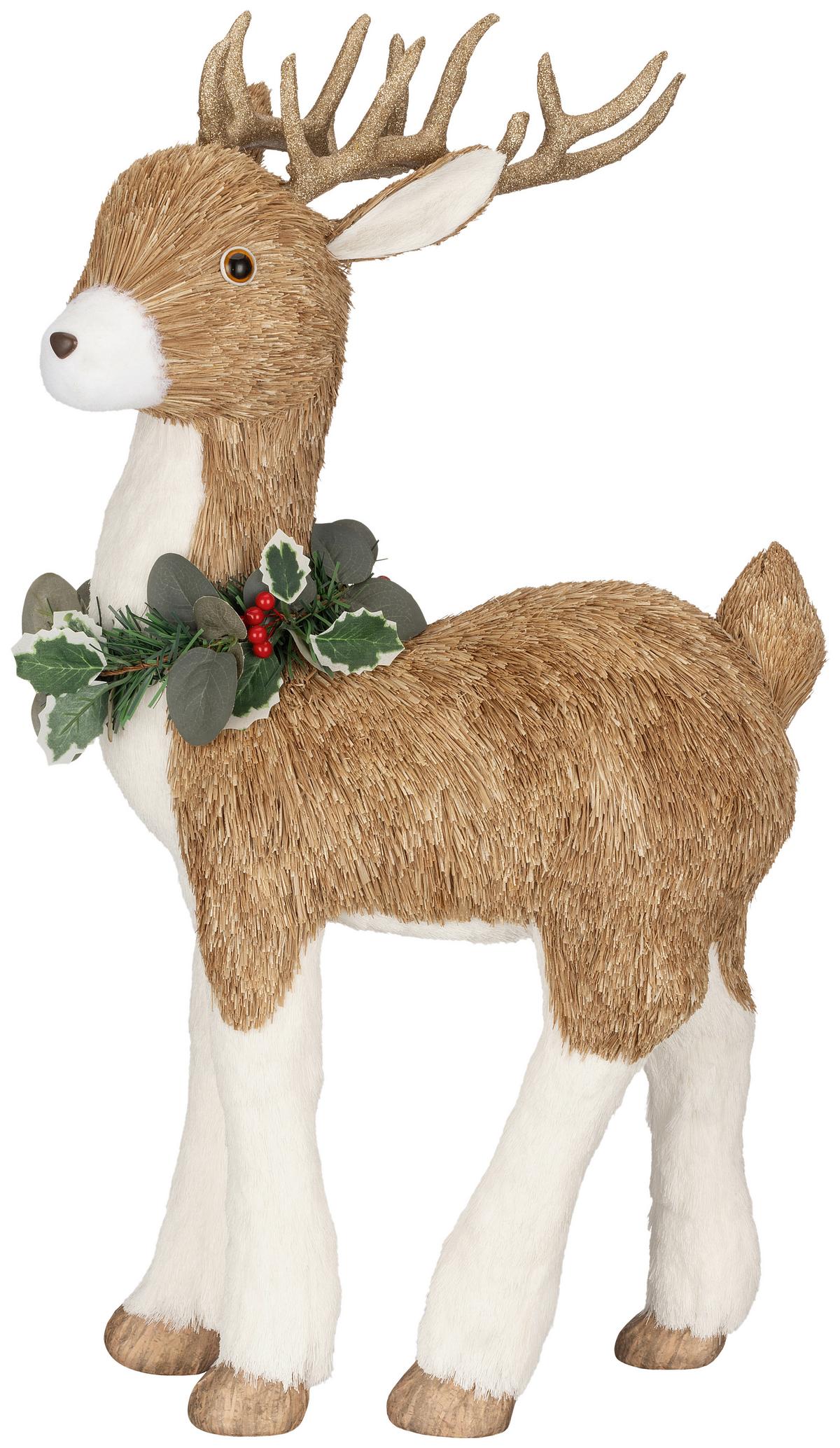 Dekorentier Felix - Beige/Braun, KONVENTIONELL, Kunststoff (35/32/65cm) - Luca Bessoni