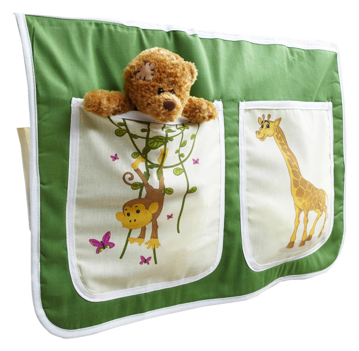 Kapsa na postel zelená - vícebarevná, Konvenční, textil (56/32/2cm) - MID.YOU