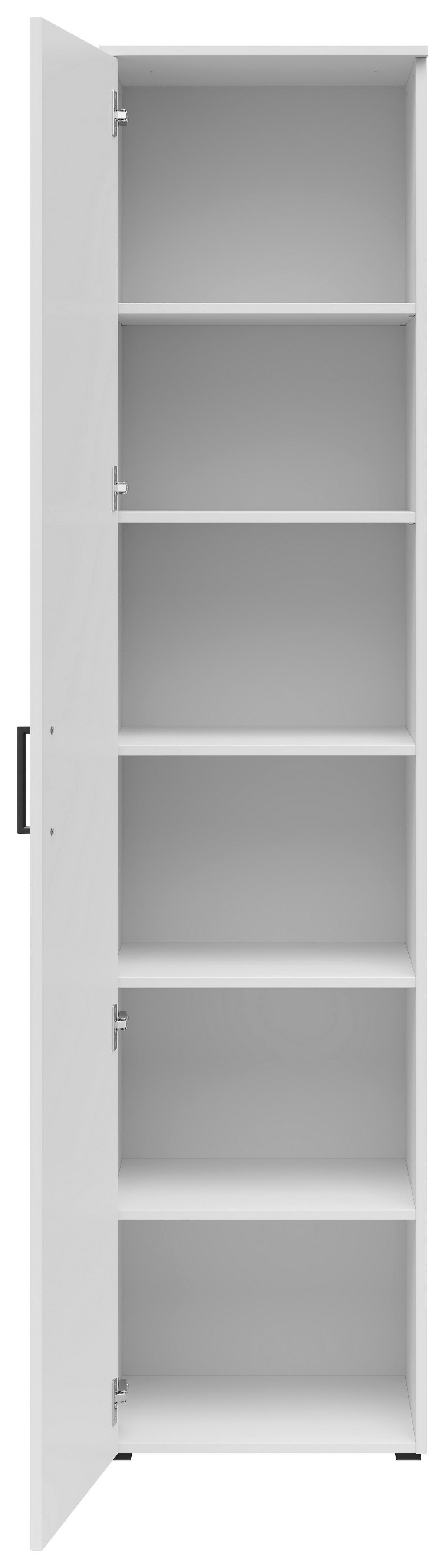 Skriňa MULTISTAURAUM š: 45 cm - čierna/biela, Modern, kompozitné drevo/plast (45/195/40cm)