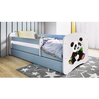 Kinder-/Juniorbett Babydreams inkl. Matratze 80x160 - Blau/Birkefarben, MODERN, Holz/Holzwerkstoff (80/160cm) - MID.YOU